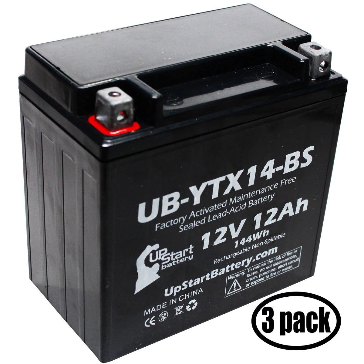 12V 12AH Maintenance Free Motorcycle Battery G1322