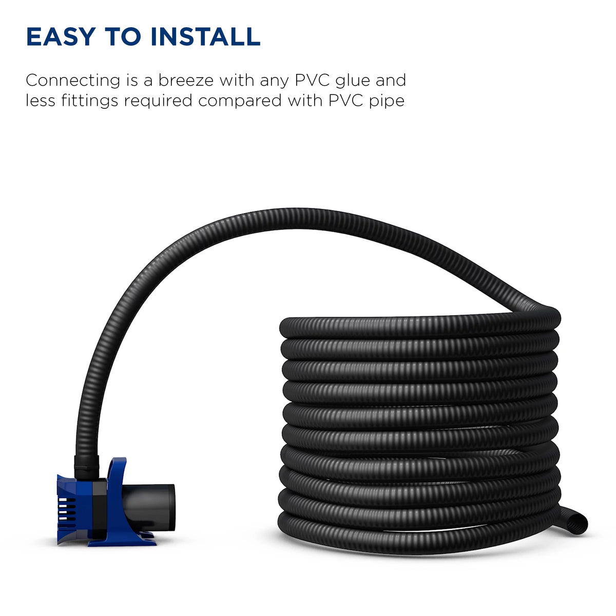 1" x 50' Schedule 40 PVC Pond Hose K6407
