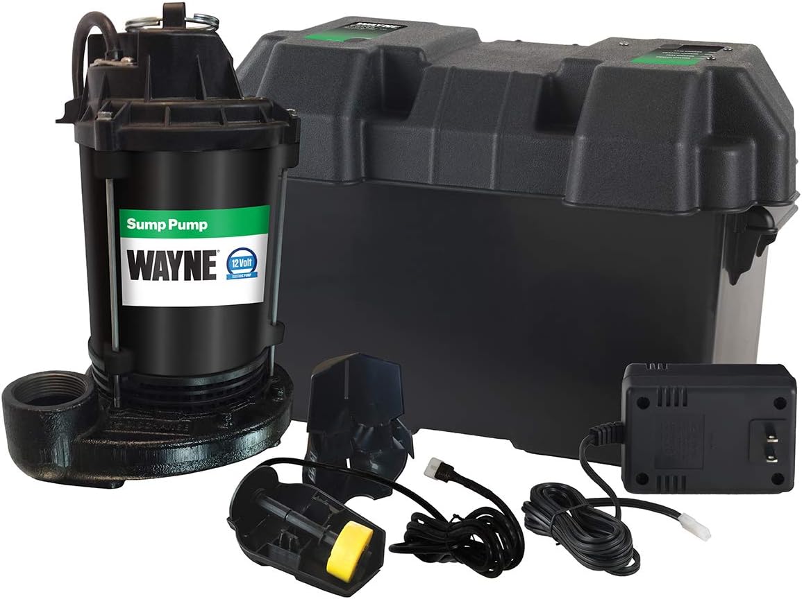 1/2 HP Sump Pump with Vertical Float Switch and Battery Back Up G722