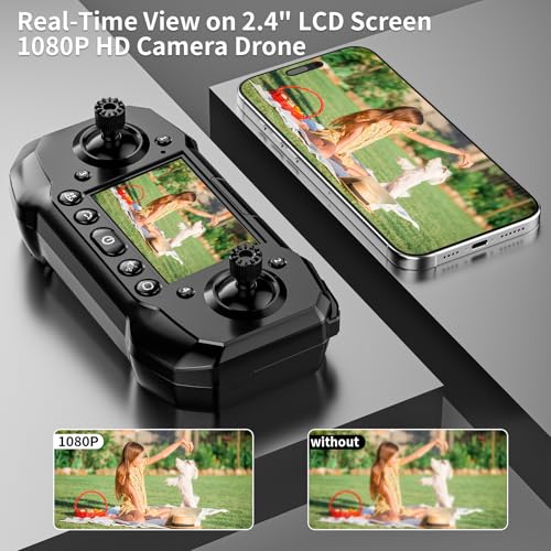 1080P HD Drone with Camera and LCD Screen Controller M557