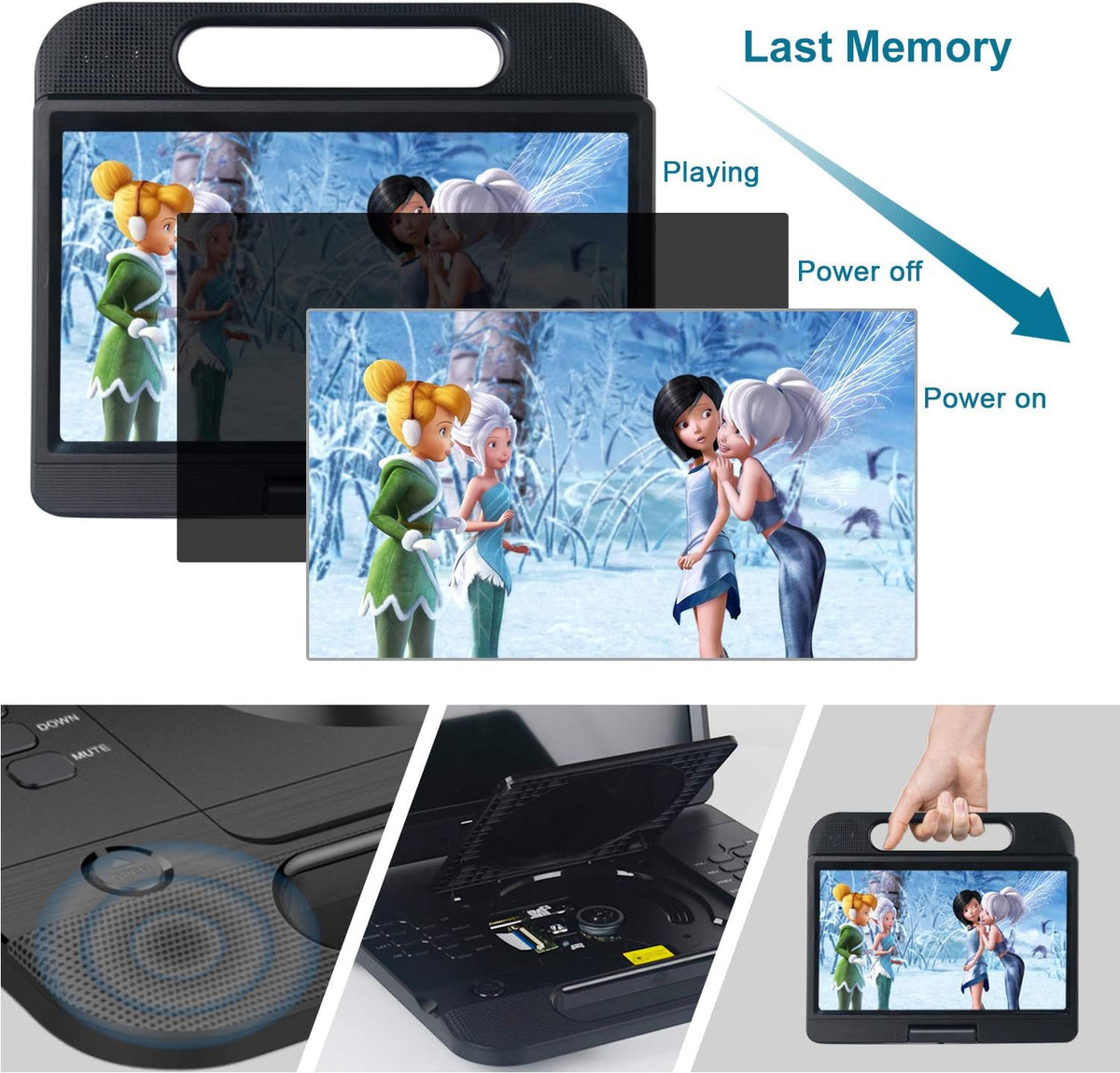 13.3 Inch Portable Bluray Player with 12 HD Swivel Screen S85395