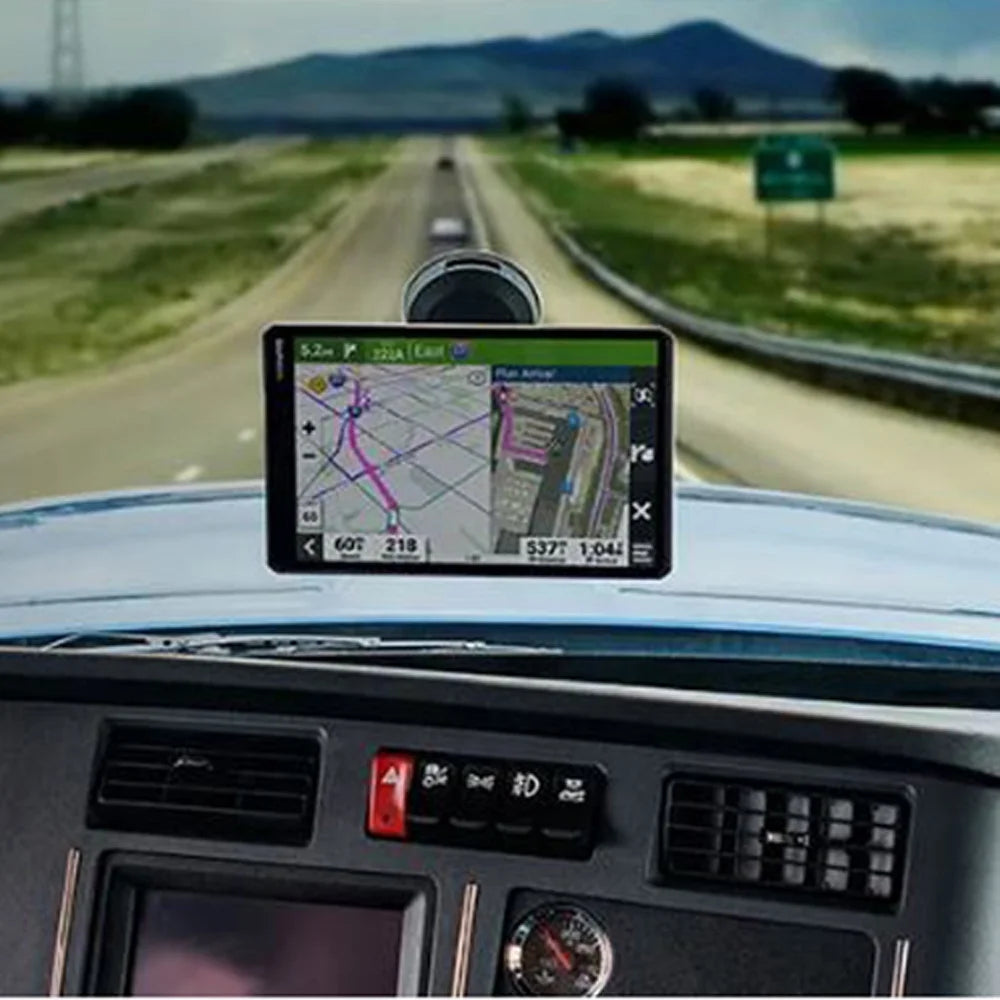 10" GPS Truck Navigator Bundle with Hard Shell EVA Case, 32GB MicroSD Memory Card and Dual Car Socket P9567