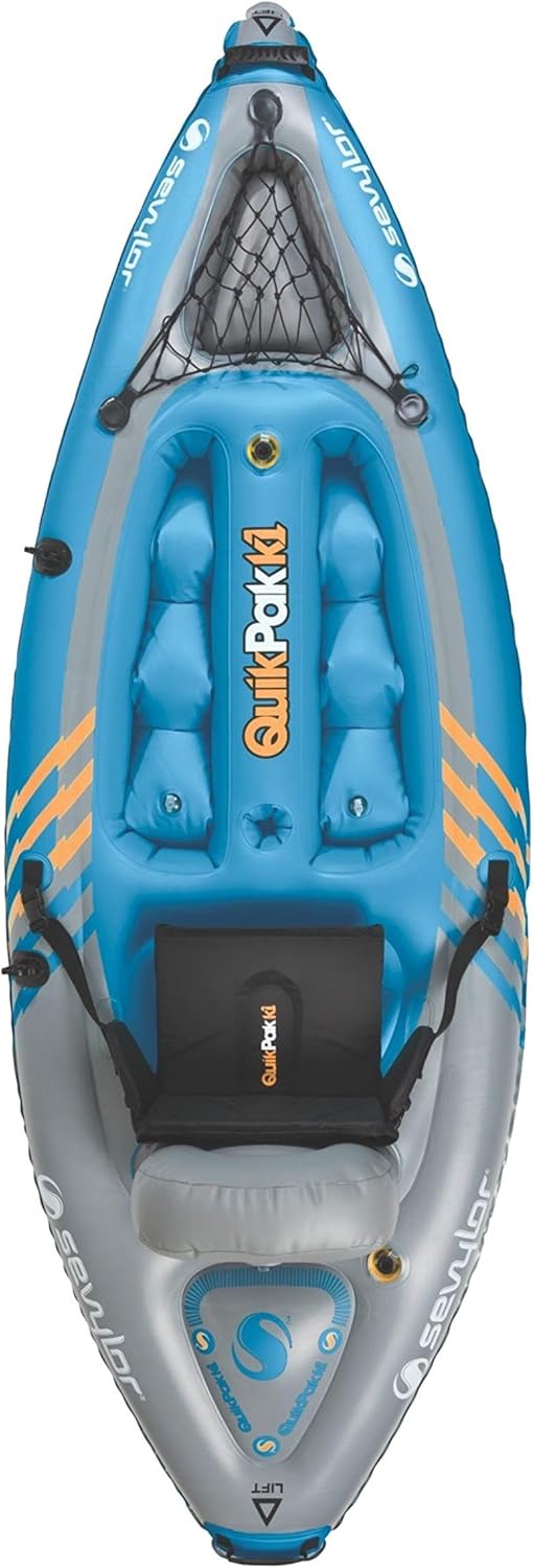 1-Person Inflatable Kayak with Hand Pump & Paddle E994