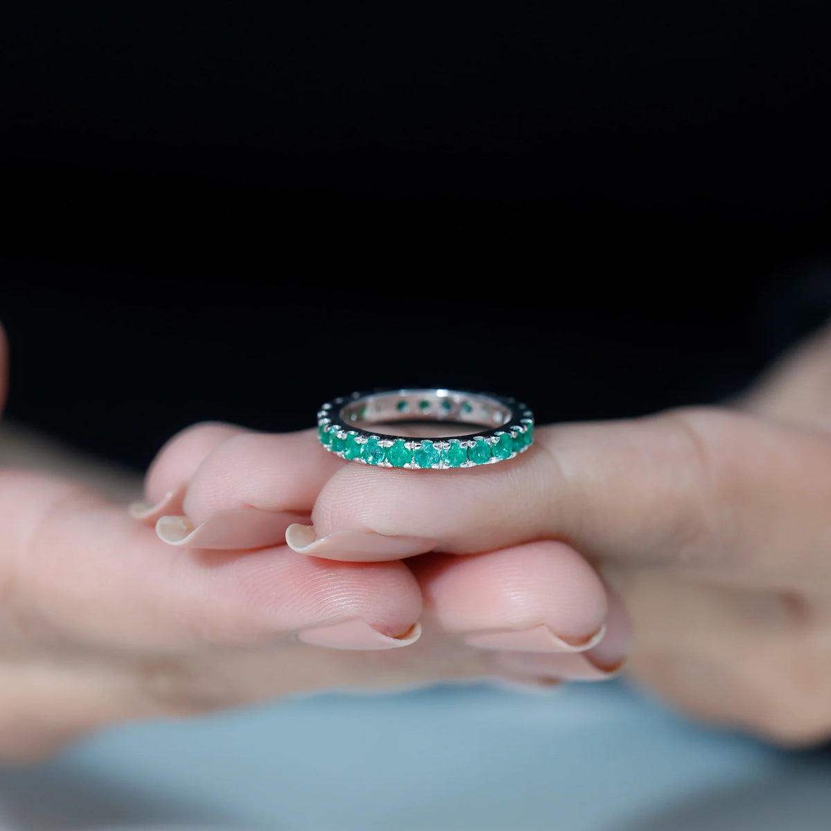 14K White Gold Eternity Ring G346