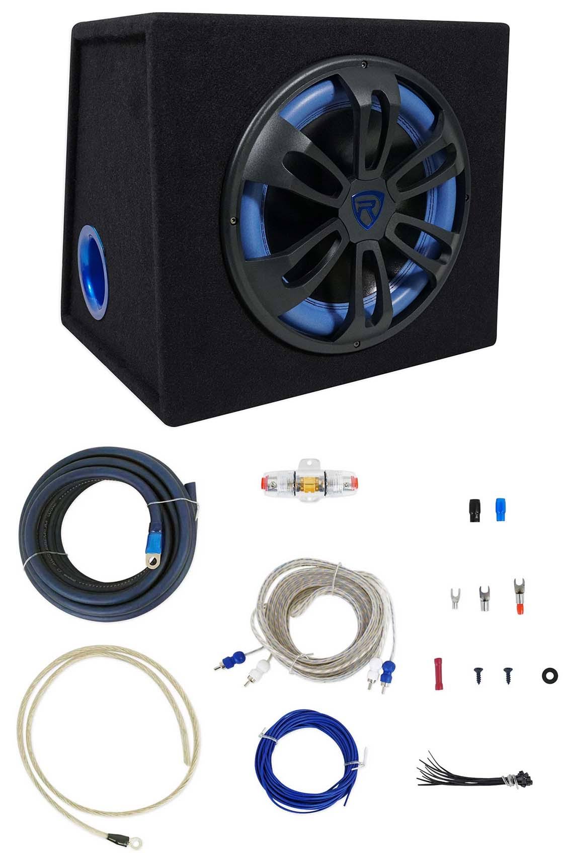 12 inch 500W Powered Car Subwoofer with Enclosure Box and Amp Kit S6246