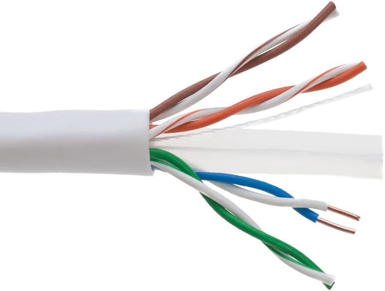 1000ft CAT6 UTP 23AWG RJ45 Ethernet Cable White G353635