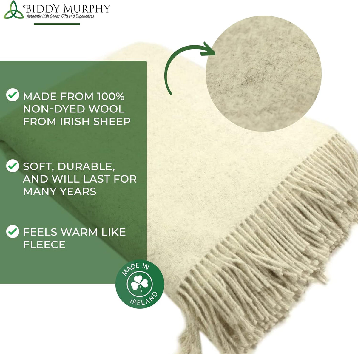 100% Lambswool Throw Blanket G8306