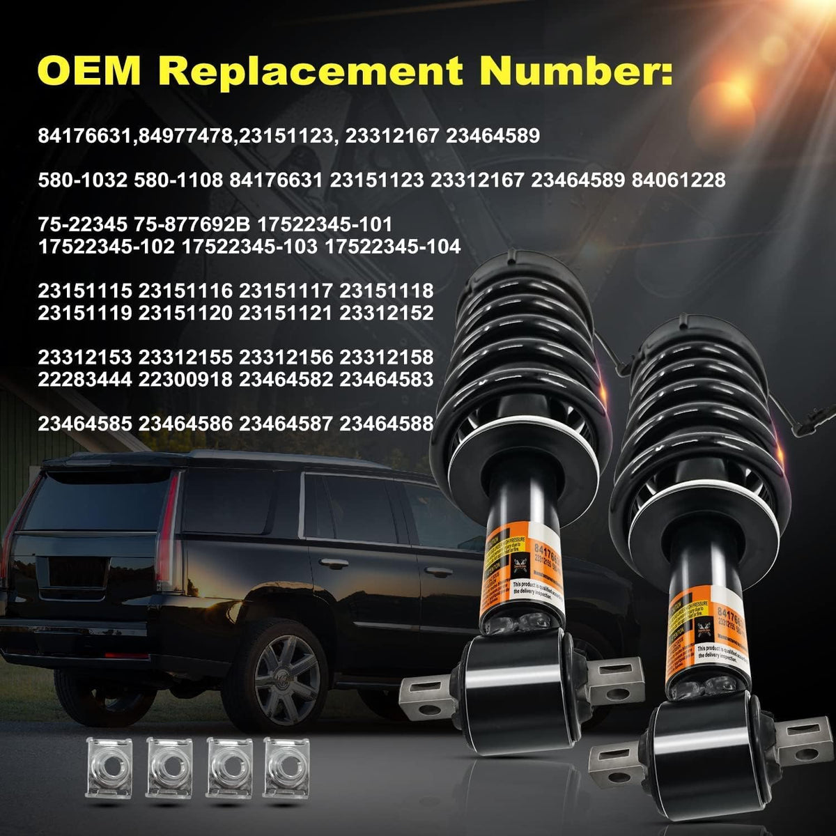 1 Pair Front Shock Assembly with Magnetic Control O92530