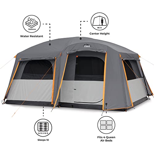 10 Person Large Multi Room Cabin Tent M5560