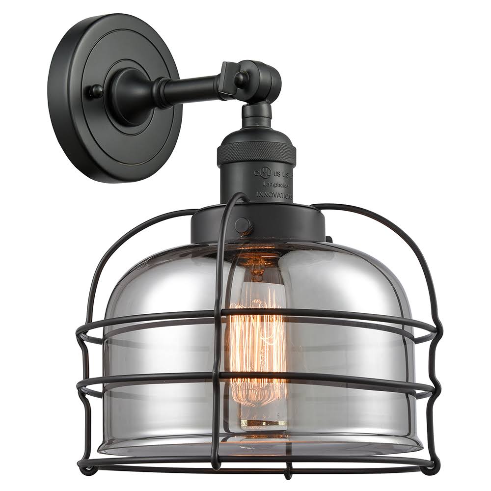 1 Light Semi-Flush Mount Black Antique Brass Q970628