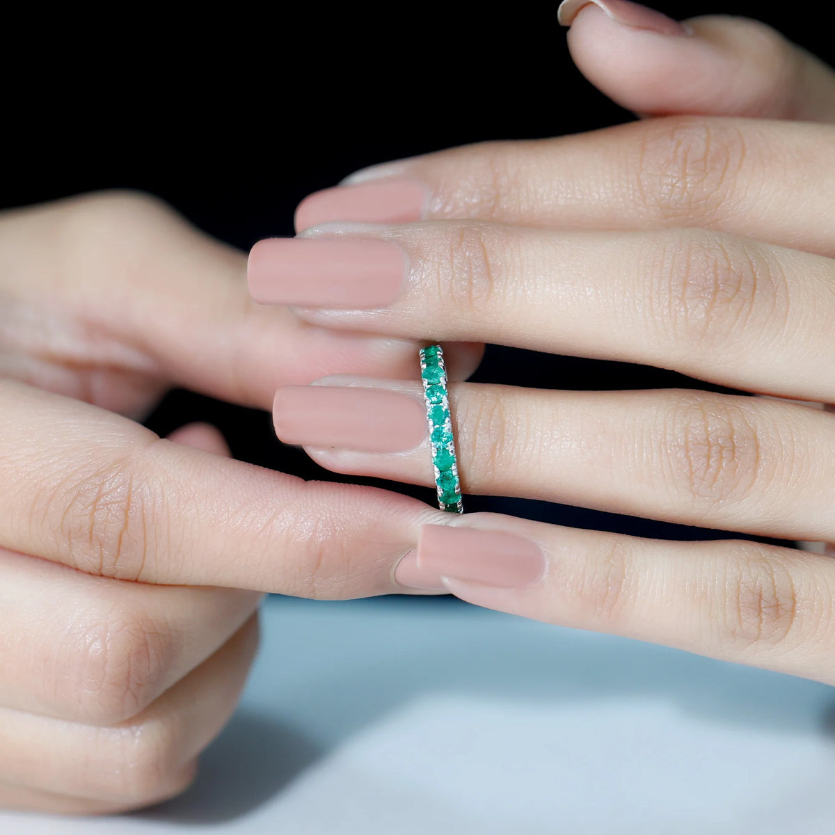 14K White Gold Eternity Ring G346