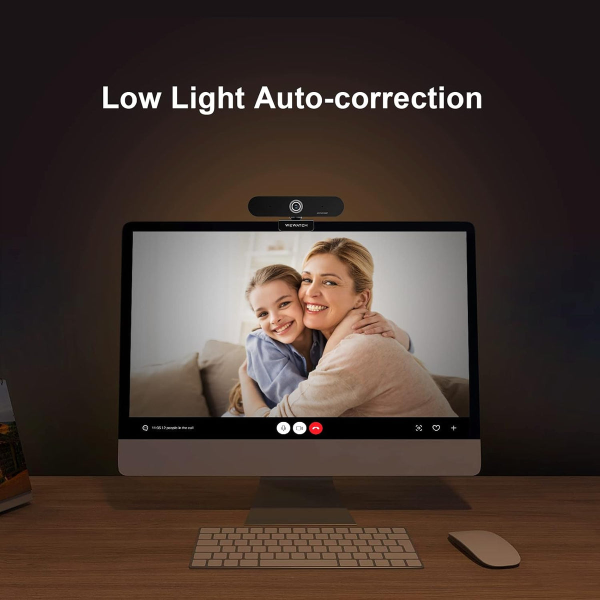 1080P Webcam with 2 Microphone, Auto Focus, USB, Low Light Correction P693