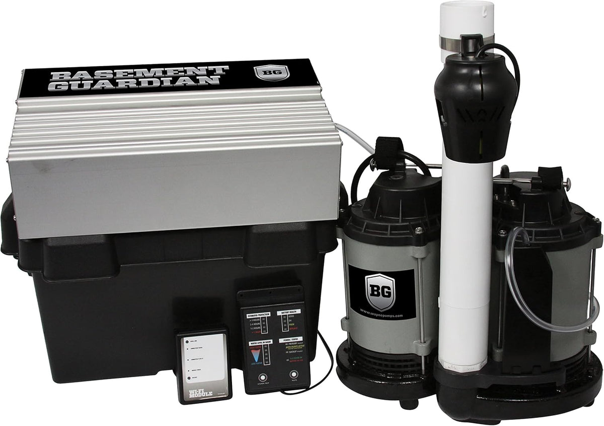1/2 HP Sump Pump with Vertical Float Switch and Battery Back Up G722
