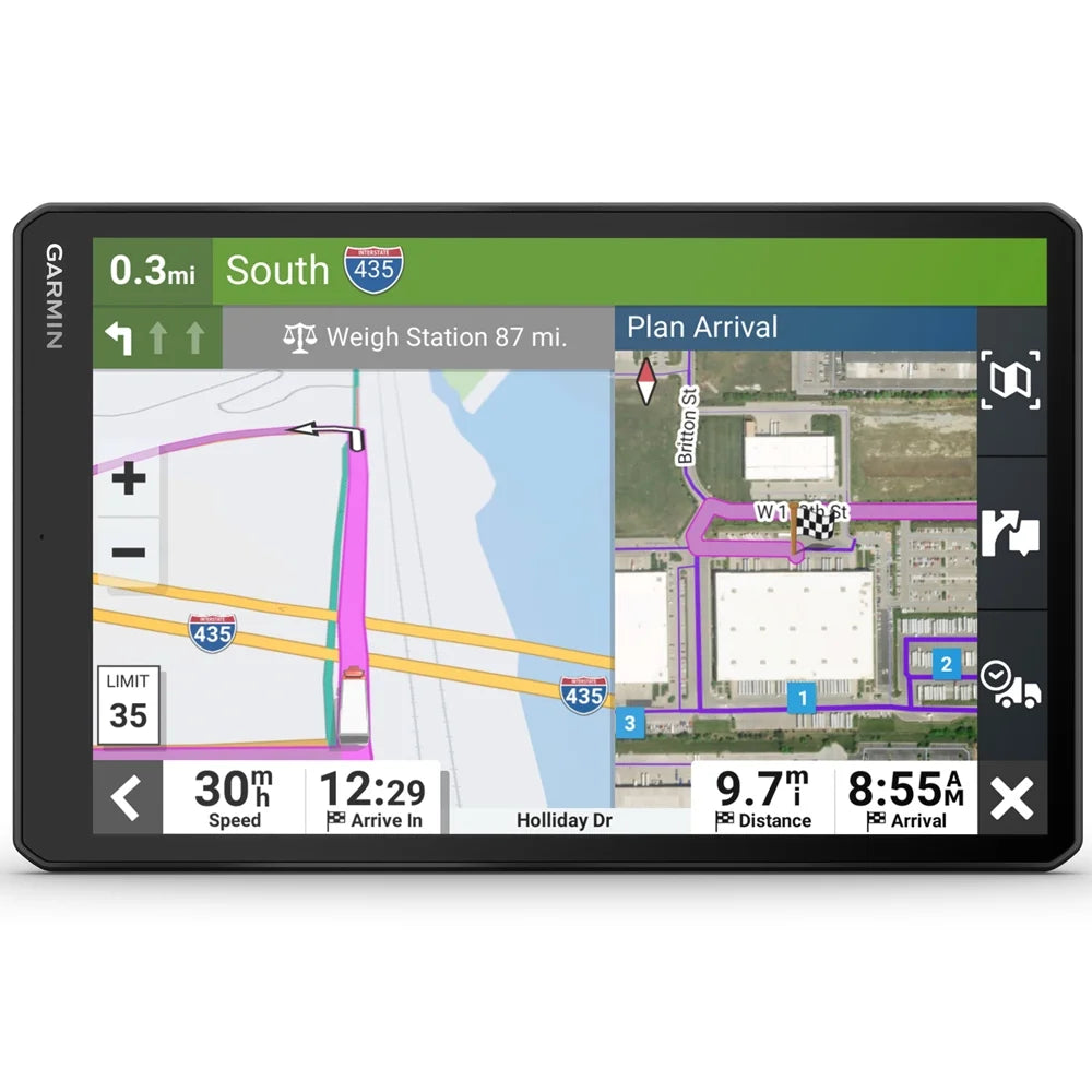 10" GPS Truck Navigator Bundle with Hard Shell EVA Case, 32GB MicroSD Memory Card and Dual Car Socket P9567