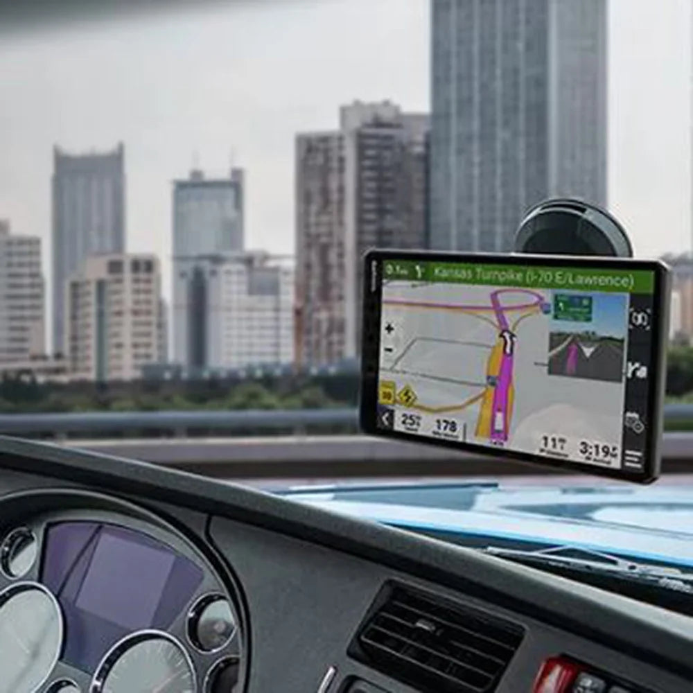 10" GPS Truck Navigator Bundle with Hard Shell EVA Case, 32GB MicroSD Memory Card and Dual Car Socket P9567