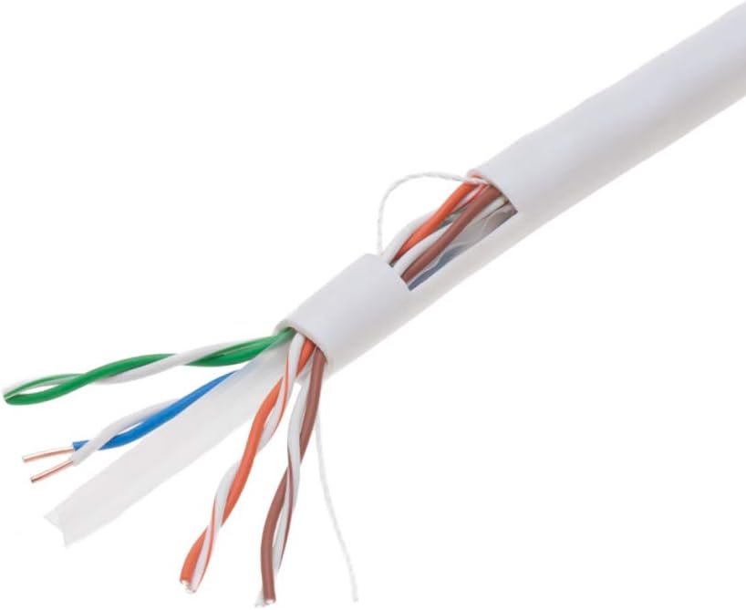 1000ft CAT6 UTP 23AWG RJ45 Ethernet Cable White G353635