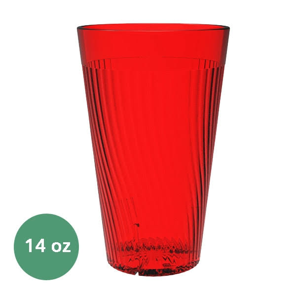 14 oz. Red Polycarbonate Tumbler Pack of 6 R931932