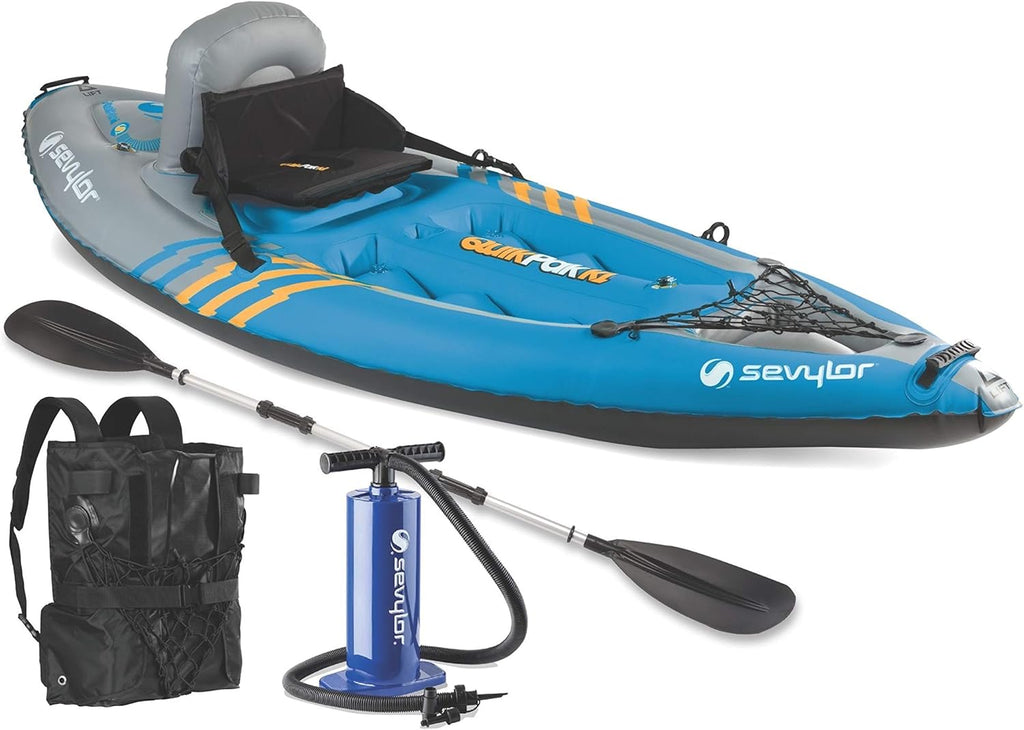 1-Person Inflatable Kayak with Hand Pump & Paddle E994