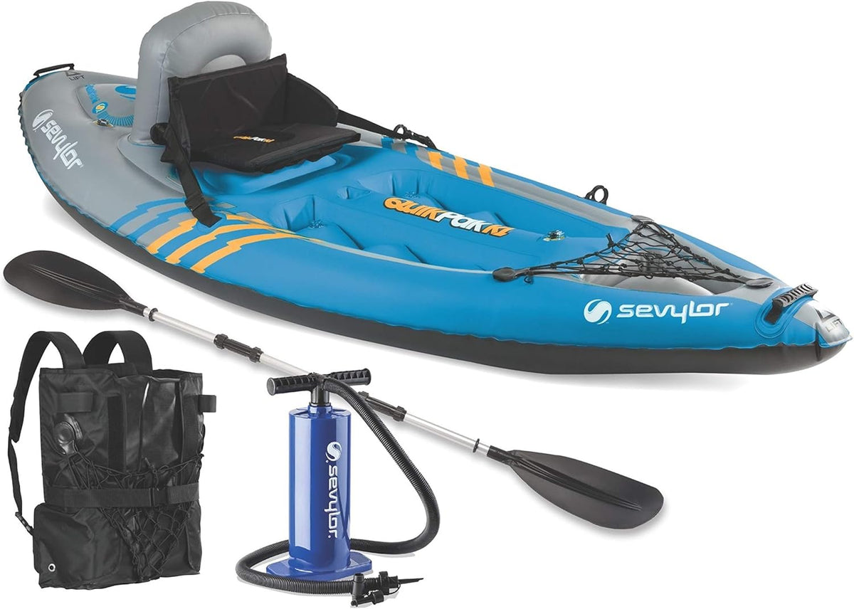 1-Person Inflatable Kayak with Hand Pump & Paddle E994