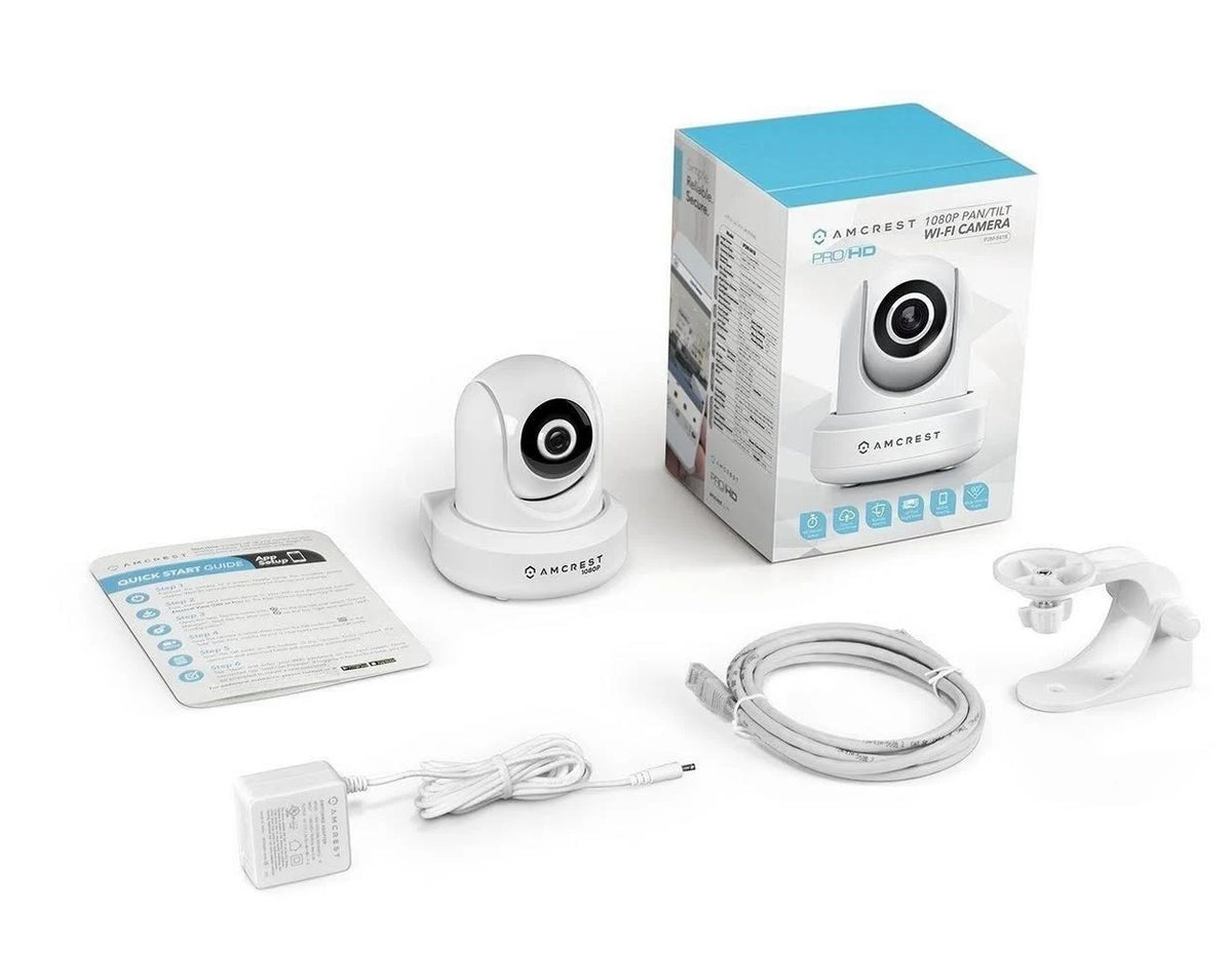 1080p WiFi Wireless Security IP Camera White F416885