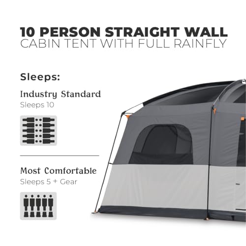 10 Person Large Multi Room Cabin Tent M5560
