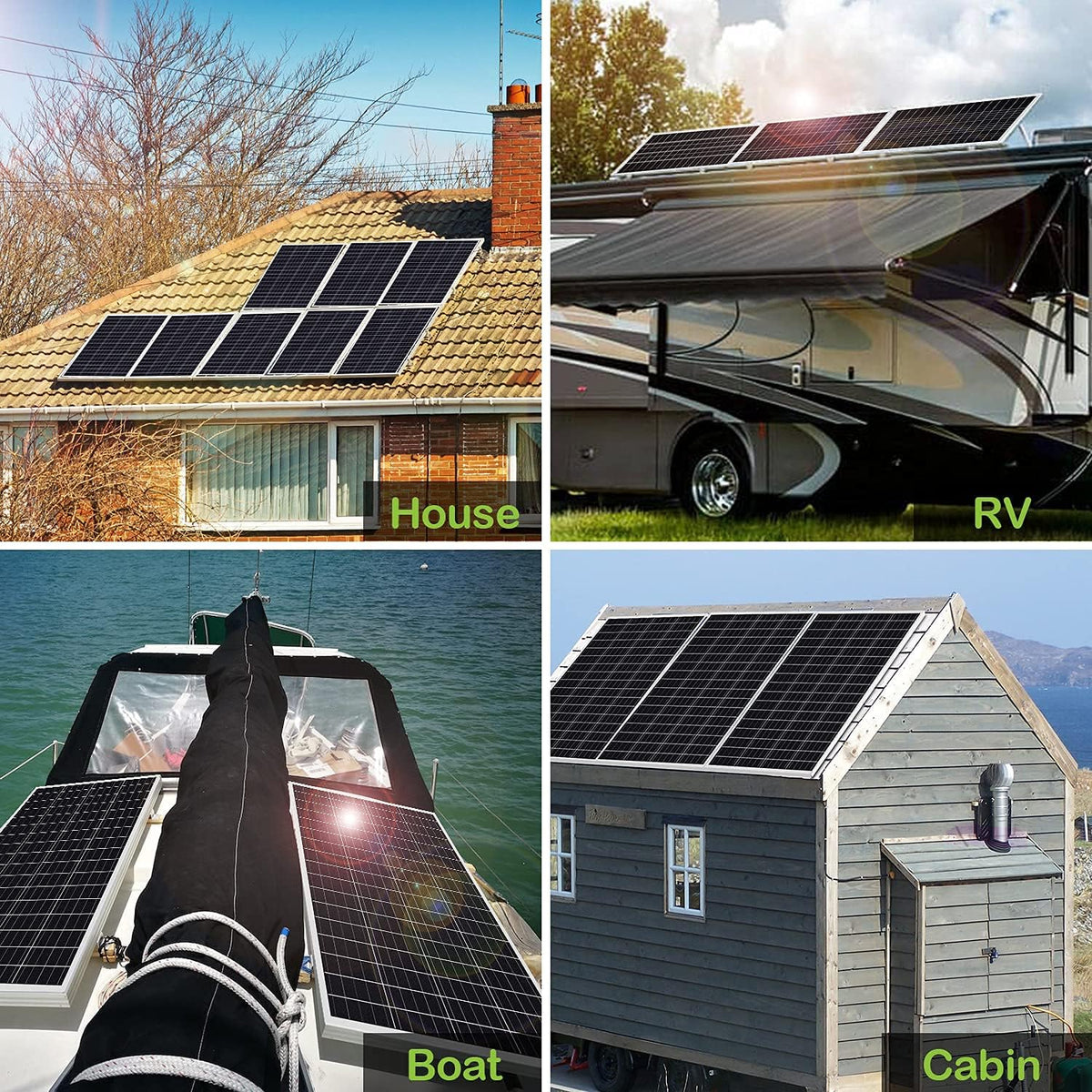 100 Watt 12 Volt Monocrystalline Solar Panel Starter Kit K88146