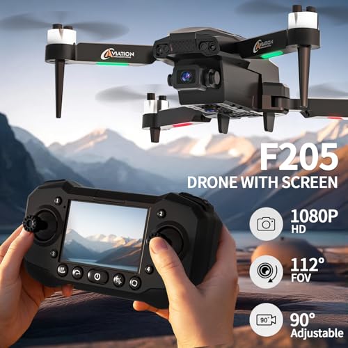 1080P HD Drone with Camera and LCD Screen Controller M557