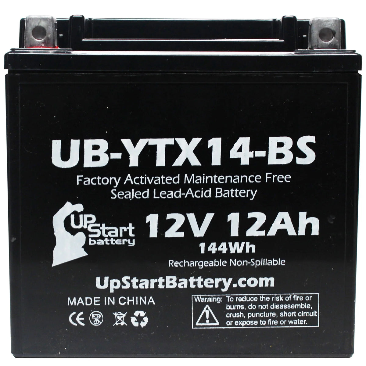 12V 12AH Maintenance Free Motorcycle Battery G1322