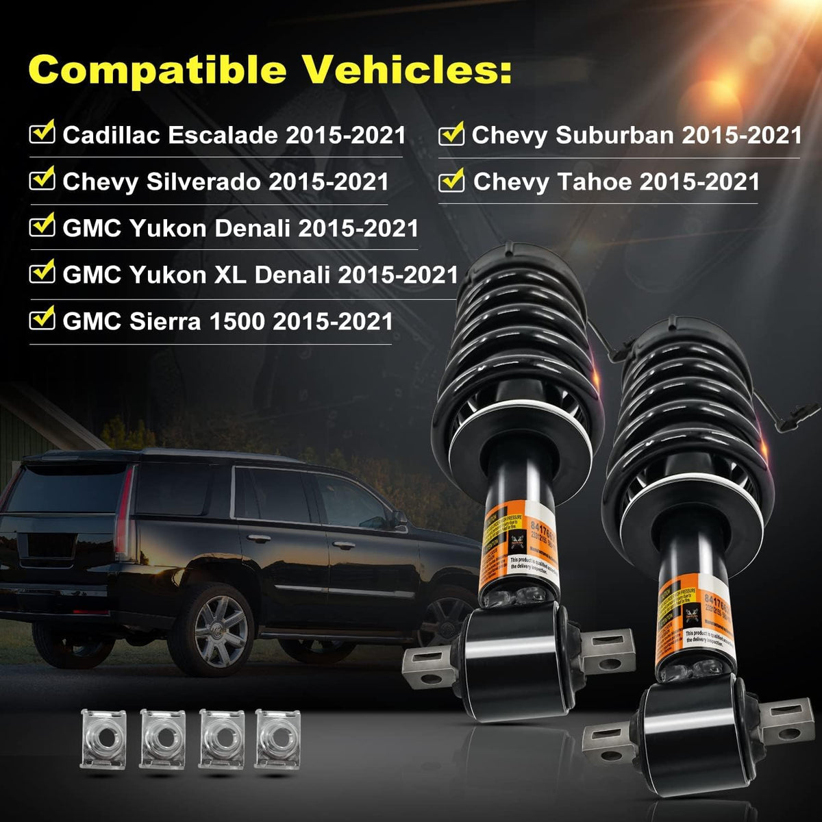 1 Pair Front Shock Assembly with Magnetic Control O92530