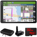 10" GPS Truck Navigator Bundle with Hard Shell EVA Case, 32GB MicroSD Memory Card and Dual Car Socket P9567