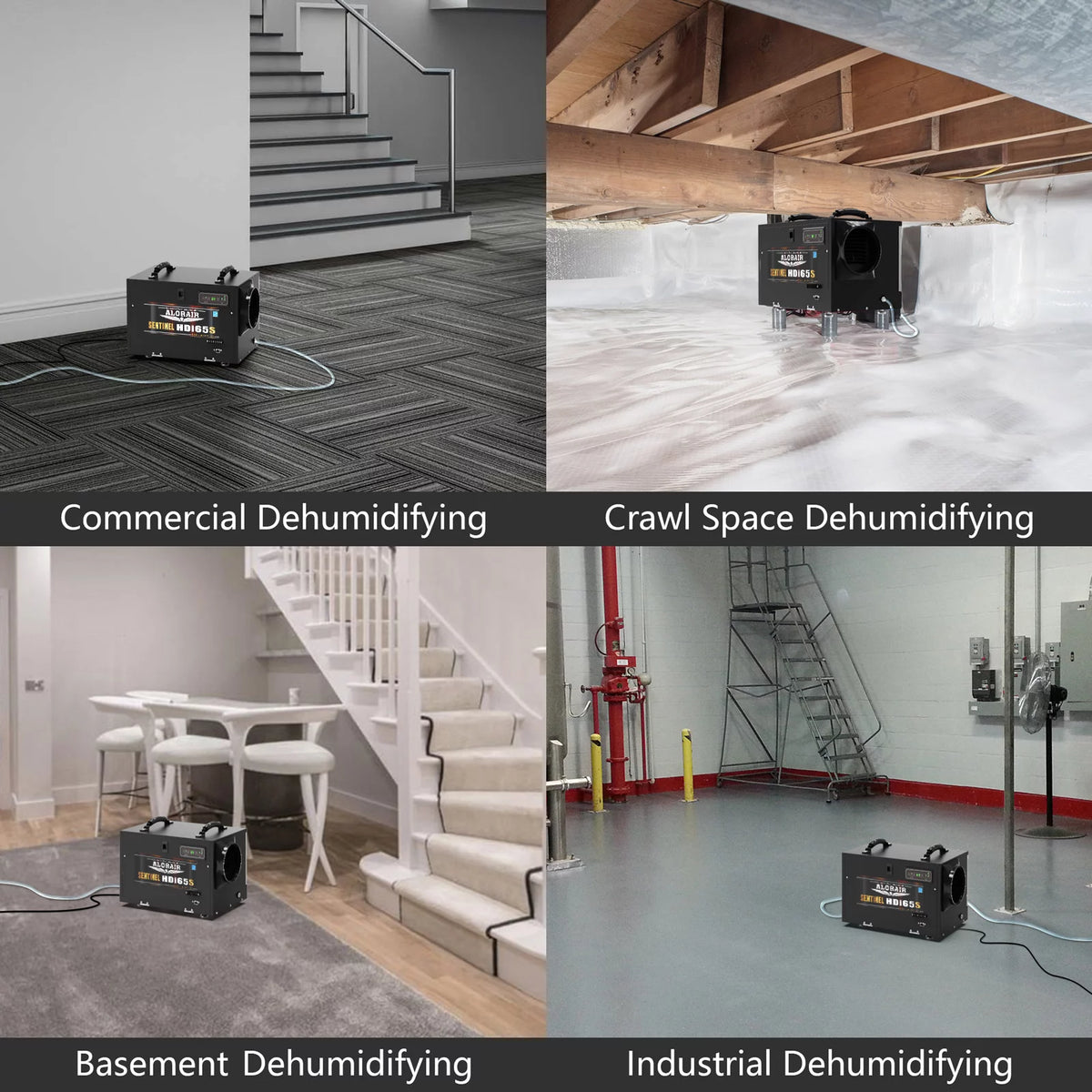 120 Pints Crawl Space Dehumidifier with Drain Pump P907