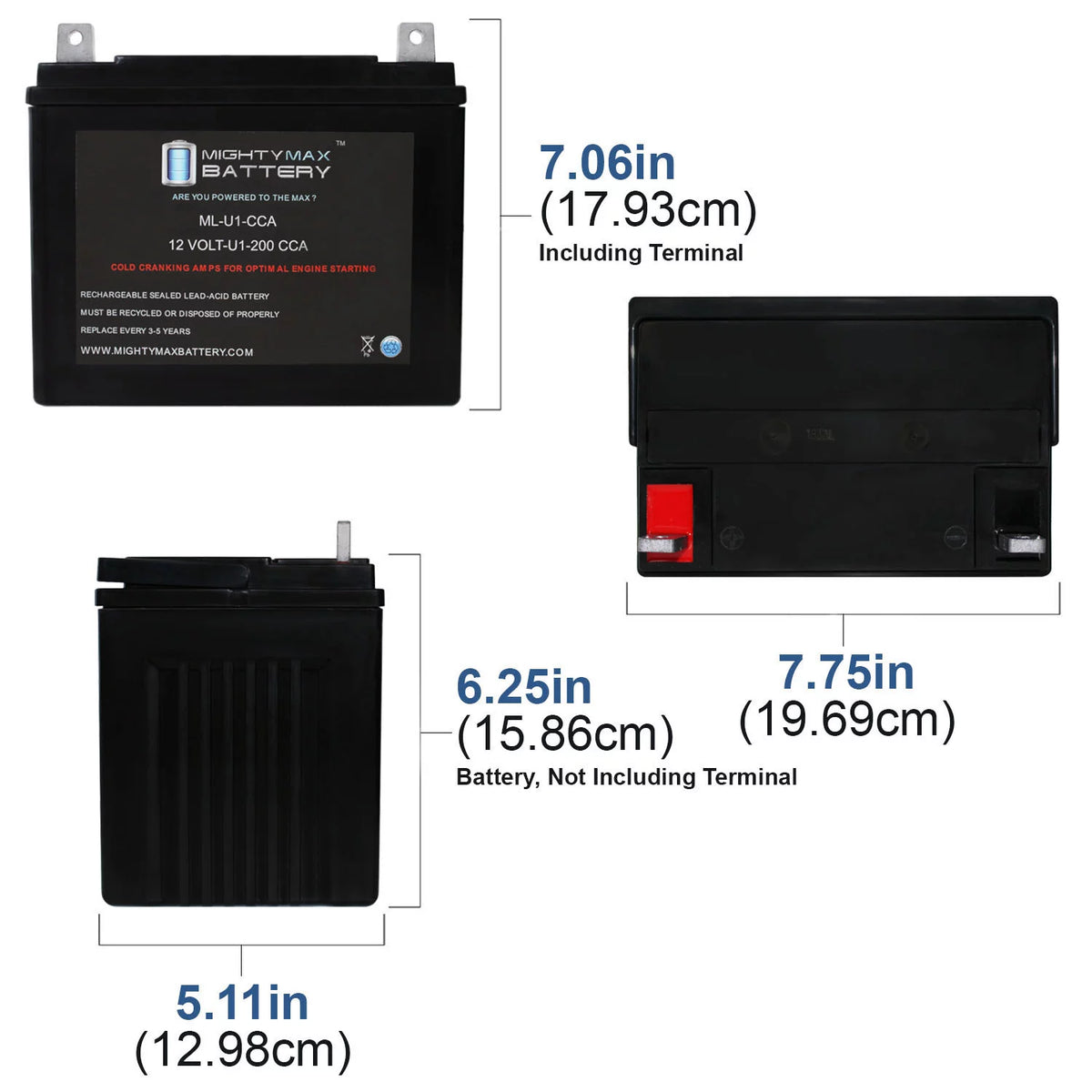 12V 200CCA Battery X54715