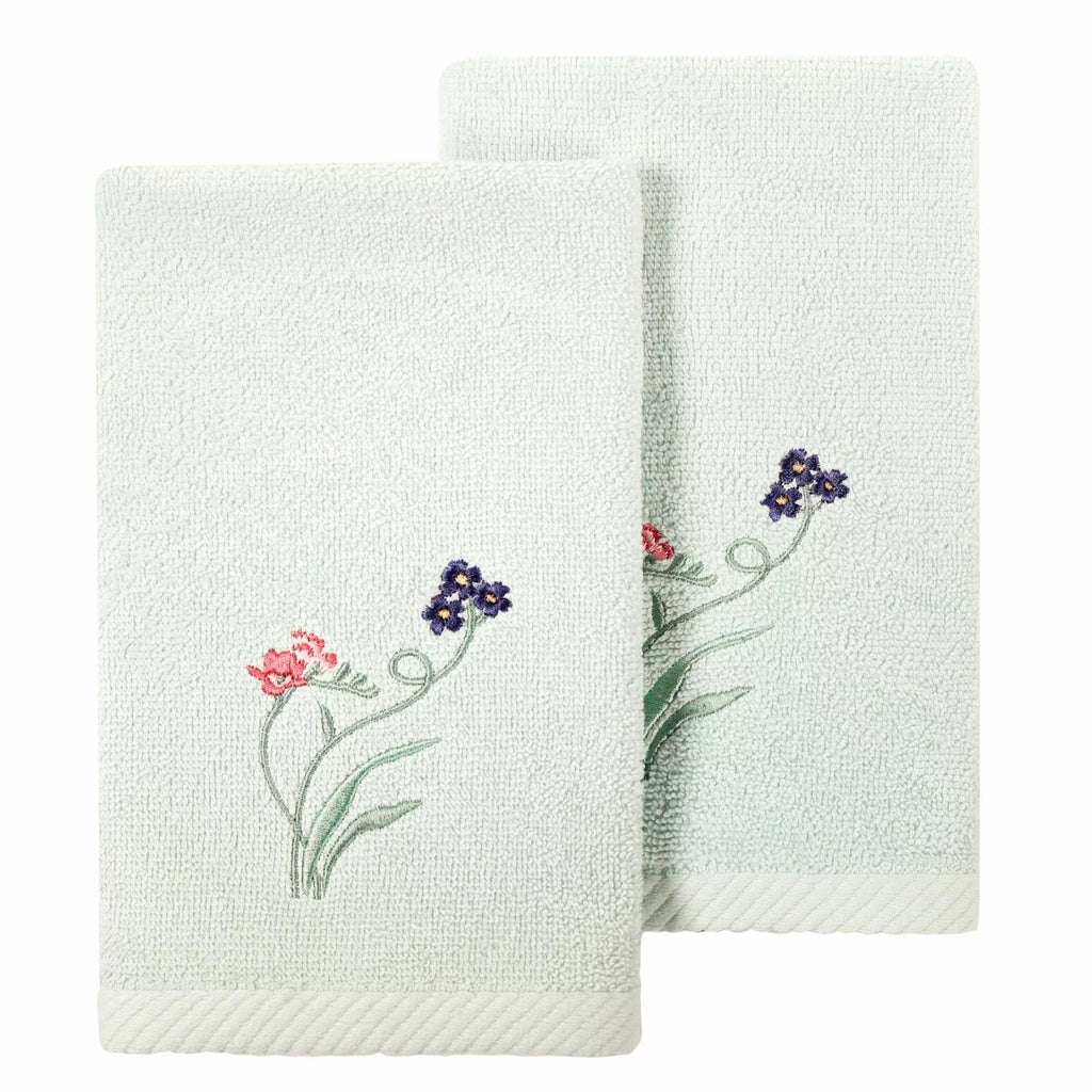 100% Turkish Cotton Embellished Hand Towel Set Y22795