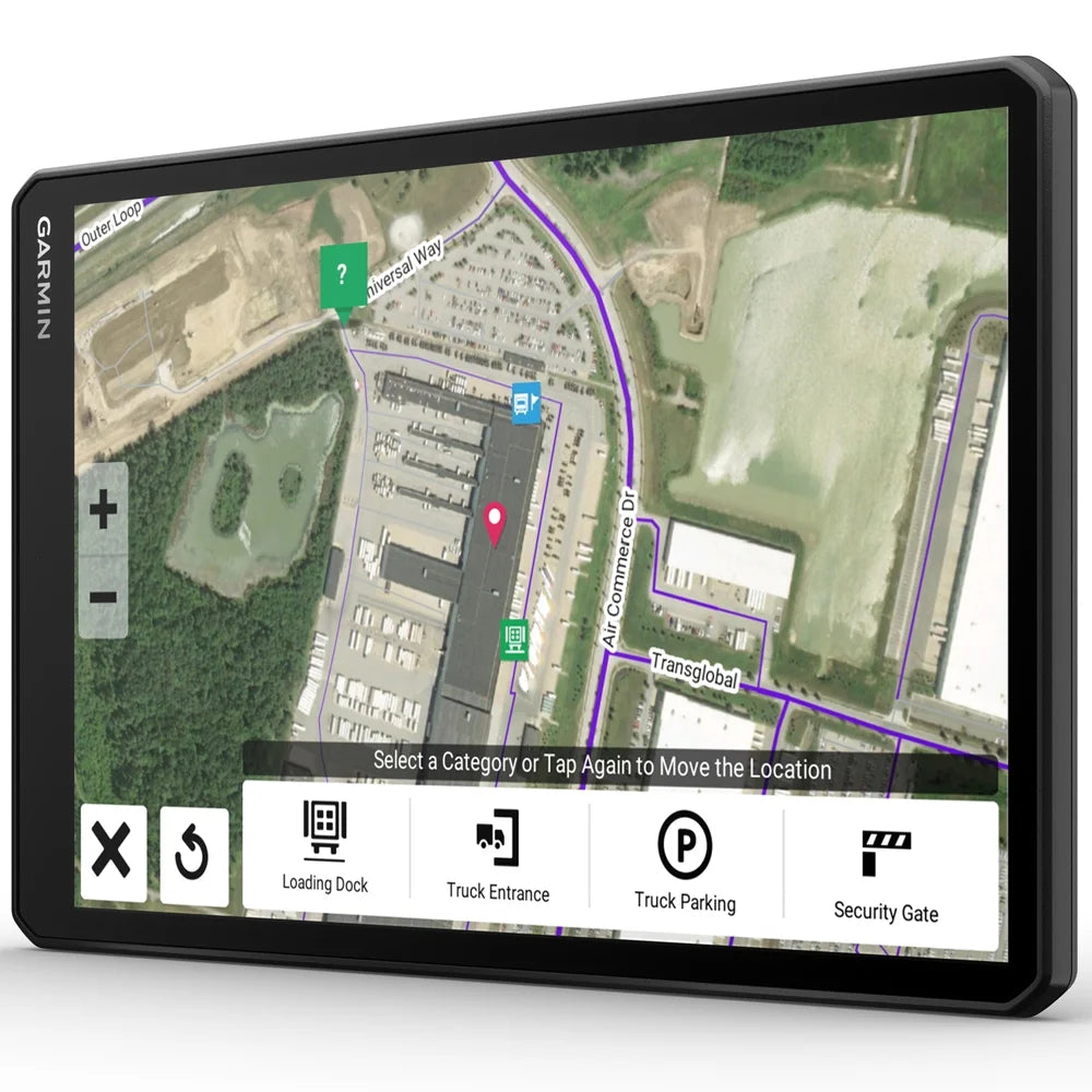 10" GPS Truck Navigator Bundle with Hard Shell EVA Case, 32GB MicroSD Memory Card and Dual Car Socket P9567